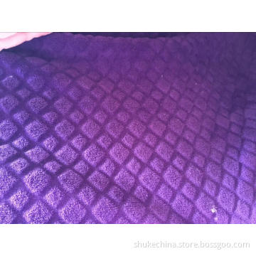 Flannel Shining Jacquard gridding design Knitting Fabric